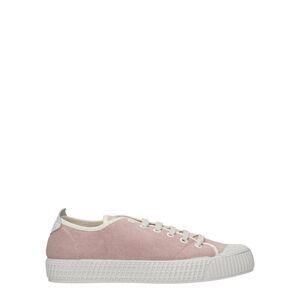 Car Shoe Pink Fabric Low Top Women's Sneakers